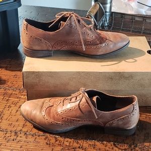 Leather oxfords